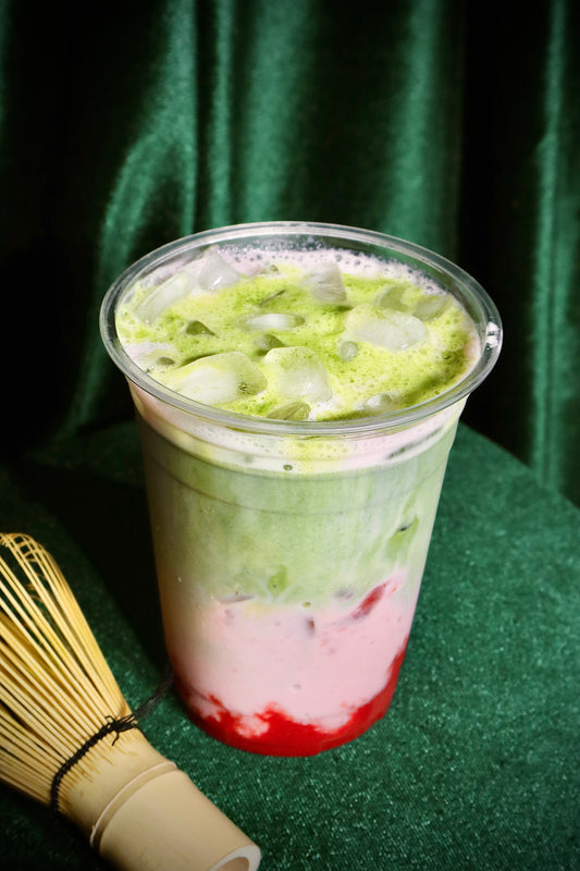 Iced Strawberry Matcha Latte