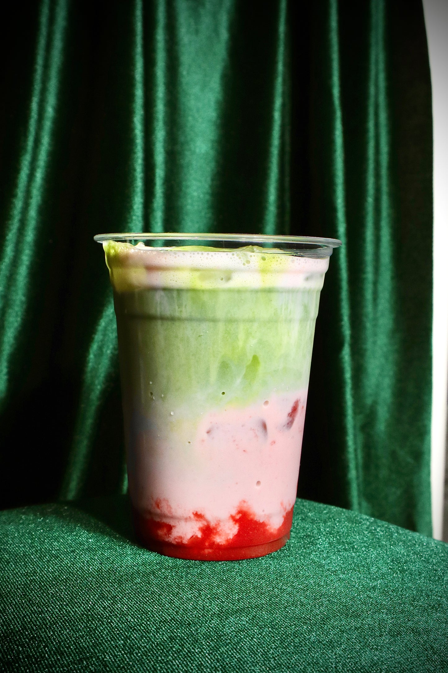 Iced Strawberry Matcha Latte